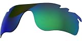 オークリー(OAKLEY) 互換品 スポーツサングラス 交換レンズ レーダーロック パス グリーン ミラー ポラライズ ベンティッド 紫外線カット 偏光レンズ