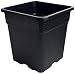 Gro Pro Square Pot, 5 gal, Black