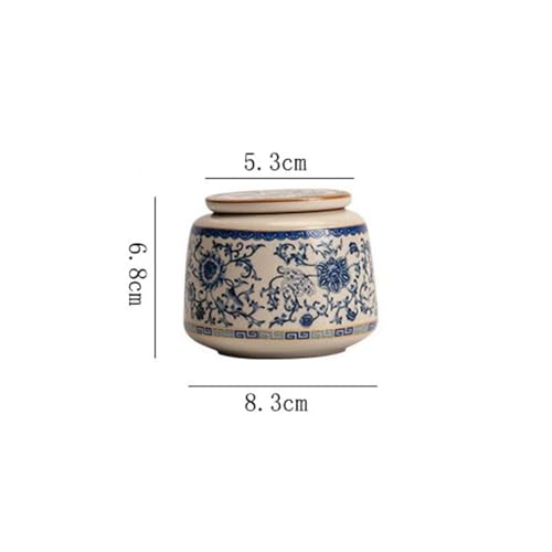 Bote de té de cerámica artesanal, un tarro decorativo de alta calidad 3