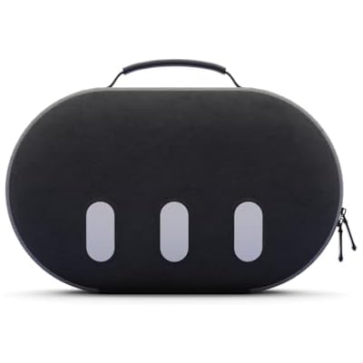 Aubika for Meta Quest 3 Case, Hard Carrying Case for Oculus Quest 3S/Quest 2/Quest Pro Accessories, All-in-One Travel Case for VR Headset, Head Strap, Controller and Other Accessories, Black