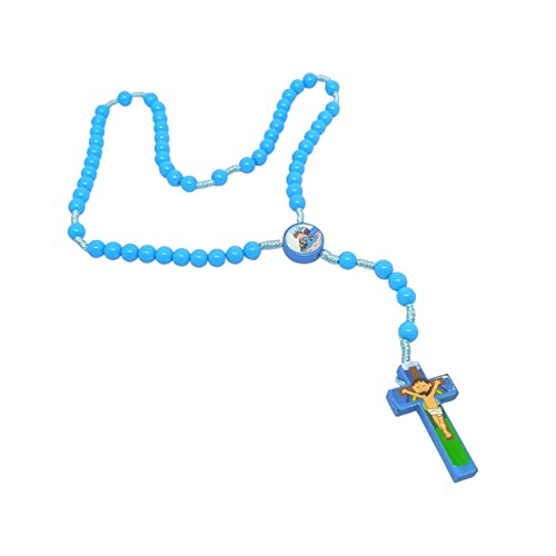Terço Infantil Terço Da Criança Para Meninos Azul Devotos Mirins Meu Primeiro Terço Anjo da Guarda