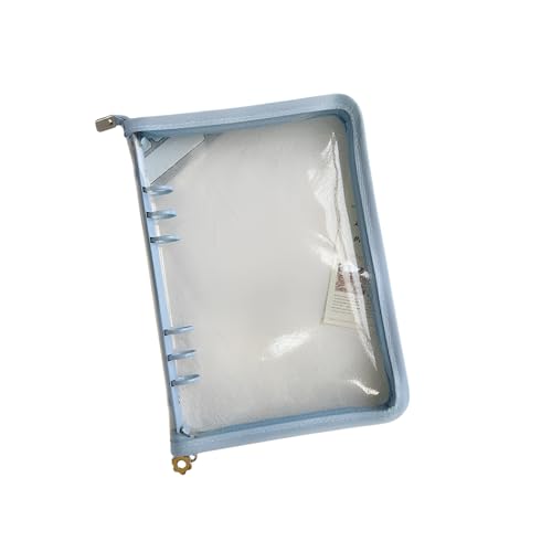 [Aishaba]2025新 シール帳 バインダー【A5/A6サイズ&6穴】透明 シール バインダー 花柄ファスナー付き 可替えカバー 軽量設計 Insスタイル 多色選択 柔らかい素材で ルーズリーフ マルチユース オフィス学用品