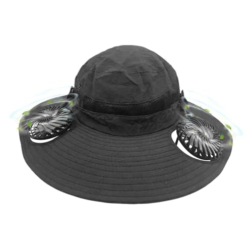 Chapeau avec ventilateur à 3 vitesses anti-UV pour homme