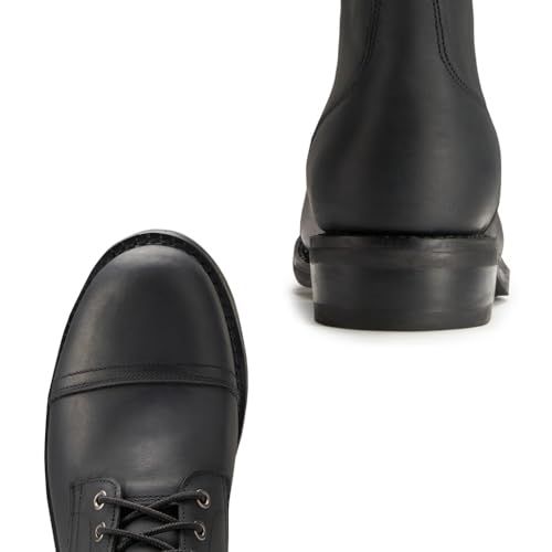 Image of SUREWAY Men's 6 inch Mid-Top Work Boot | Genuine Leather, Classic Chukka Boots, Lace-Up Ankle Boot