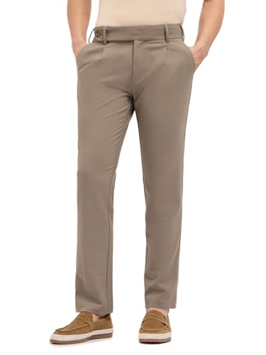 Image of THE BEAR HOUSE Men's Blue Regular Fit Formal Trouser