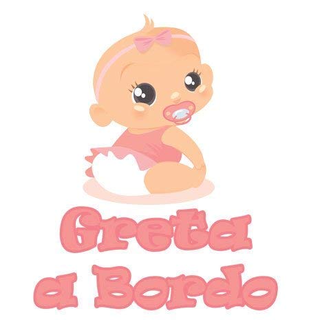 GamesMonkey Adesivo Bimbo Bimba a Bordo - Nome