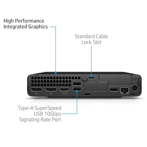 Image of HP Elite Mini 800 Business Desktop Computer Mini PC (2026 Edition), Intel i5-14500, 16GB DDR5 RAM, 512GB SSD, Triple 4K Display Support, Wire Keyboard & Mouse Included, Windows 11 Pro