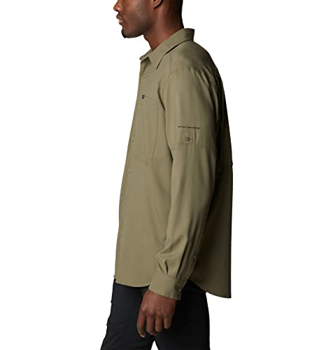 Image of Columbia Men Polyester Loose Omni-Shade Ridge Utility Lite Hiking and Trekking Long Sleeve Shirt