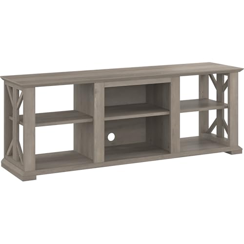 Bush Furniture Homestead Farmhouse TV Stand for 70 Inch TV in Driftwood Gray