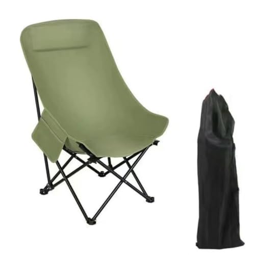 GWFBLID Silla plegable de camping con respaldo ajustable en 3 posiciones, silla de camping plegable con bolsa de transporte, para festival, ocio, jardín, pescador, soporta hasta 200 kg