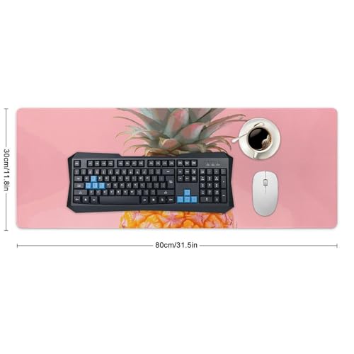 Tapis de souris de jeu LED ananas grand format imperméable pour bureau