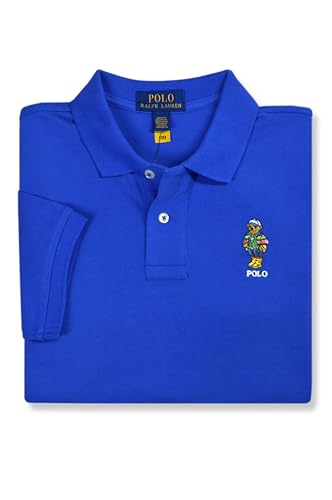 POLO RALPH LAUREN Kids Boys Polo Bear Embroidered Short Sleeve Polo Shirt,