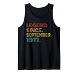 Photo Gallery legend since september 1977 vintage 1977 men women birthday canotta Photo Gallery legend since september 1977 vintage 1977 men women birthday canotta