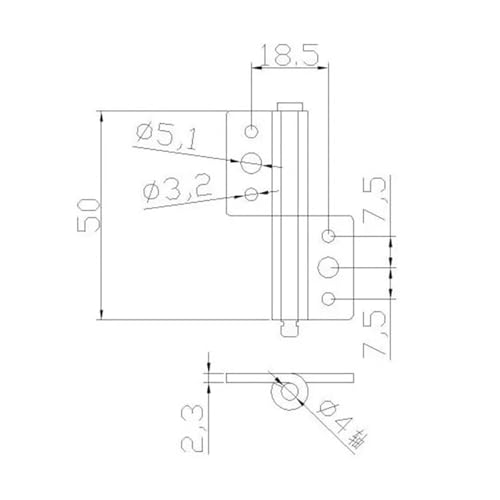 Charnière de coffret de commutation électrique pour atelier d'automatisation