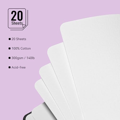 Paul Rubens Journal Aquarelle Presse à Chaud Papier Coton 300g Multi-Techniques