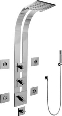Graff G-8850-LM39S-SN-T Shower Panel and Handles miniatura 1