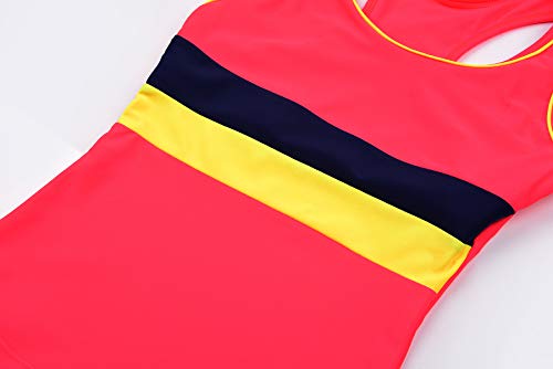 Image of Uhnice Girls Swimsuit Two Piece Tankini Swimwear with Boyshort