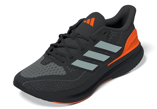 adidas Hombre Ultrarun 5 Running Shoes, Carbon/Matte Silver/Lucid Orange, 42 2/3 EU