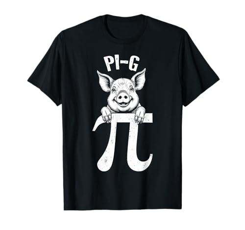 Pi Day Funny Happy Pig Juego de palabras Amante de matemáticas Profesor Matemáticas Camiseta