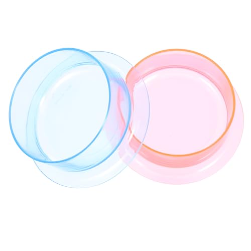 Garneck 2Pcs Multi Function Hamster Food Bowl Reptile Water Dish Durable Easy to Clean Non Fading Pet Water Bowl for Hamsters Squirrels and Pets