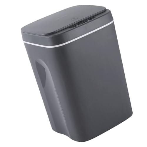 Caneca de basura automática gris rectangular 13 gal