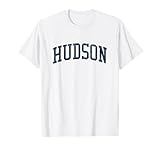 hudson wi vintage athletic sports jsn2 stampa navy maglietta