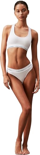 Calvin Klein Femme String Tanga, Blanc (White), XS