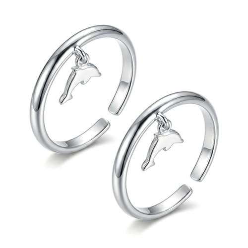 Image of TRUESILVER ACPL 925 Sterling Silver Toe Rings for Women (Adjustable) BIS Hallmarked Multi-Design Bichiya | Pure Chandi Foot Jewelry | Gift for Mom, Anniversary, Birthday, Wedding