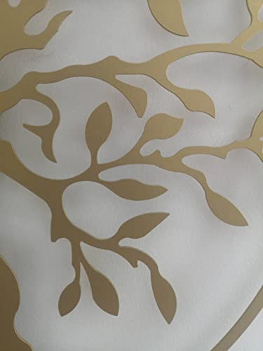 Image of Herrlich Homes Tree of Life Metal Wall Art, Gold Wall Decor, Family Tree Wall Decor, Gold Tree of Life, Living Room Decor, Life Of Tree, Home D�cor (60cm x 60cm), Gold