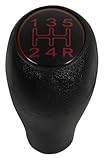 UTONGMU boîte de vitesses automatique Pour Peugeot 205 309 504 505 Pour GTI CTI Accessoires Style Voiture 5 Vitesses Levier Vitesse Manuel Pommeau Poignée Tête Boule Couverture(Red)