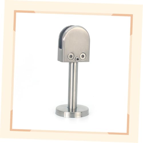 Soporte para estantes de acero inoxidable y abrazadera de vidrio 8