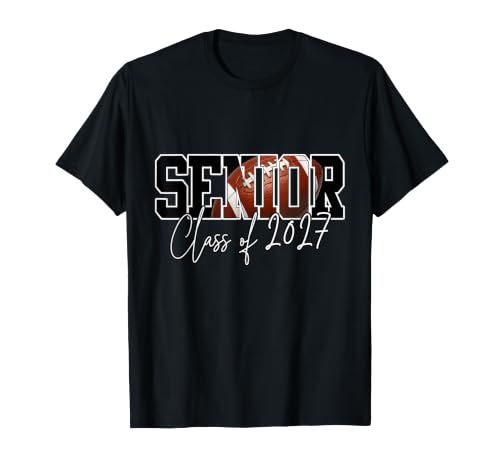 Football Senior Class of 2027 Graduation Seniors 27 Graduate T-Shirt