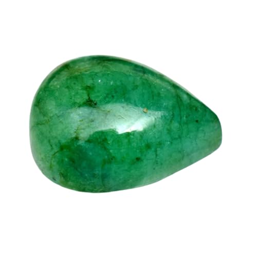 Émeraude naturelle cabochon poire 18,83mm pour réparer ou personnaliser un bijou