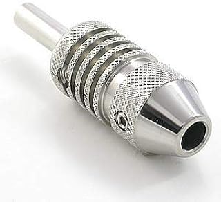 Knurled Torpedo Tattoo Grip - Stainless Steel - 1"