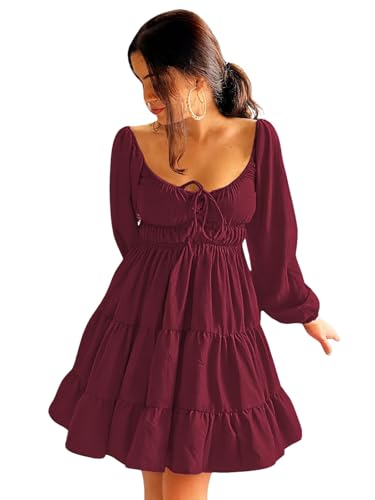 Image of Leriya Fashion Mini Dress for Women | One Piece Dresses for Womens | Stylish Dress for Woman |Mini Dresses Rayon for Women Stylish |Summer Casual Outfit Wear Events, Date & Evening Look