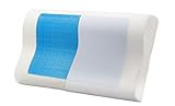 Eternal Living Memory Foam with Cooling Gel Layer Cervical Pillow Neck and Shoulder Pain Relief, Orthopedic 19.5' X 12'