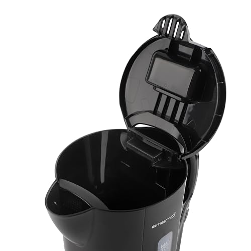 EMERIO Wasserkocher 1.0 Liter | 1200 Watt | Wasserstandsanzeige | Trockengehsschutz | Auto-Off | STRIX | beleuchteter Ein-/Aus-Schalter | ideal für Zuhause, Camping oder Büro | WK-133947 | Schwarz – Bild 3