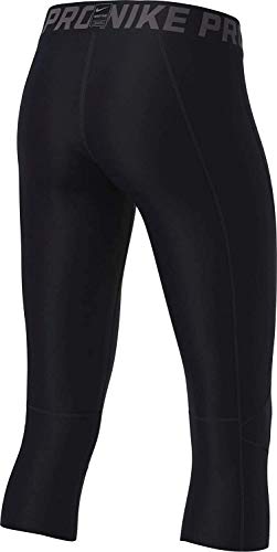 Nike Kids Boy's Pro 3/4 Tights (Little Kids/Big Kids) Black/Black/White SM (7-8 Big Kids)2