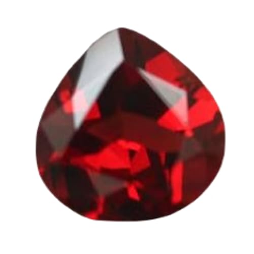 Grenat rouge taillé en cœur authentique 10,40 mm pour projets de joaillerie fine