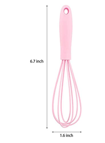 Lapxsnzd Silicone Whisk -5 Pcs Colorful Kitchen Mini Silicone Whisks,Whisk Set Egg Beater For Blending Whisking Beating Stirring Cooking Baking #TOP1
