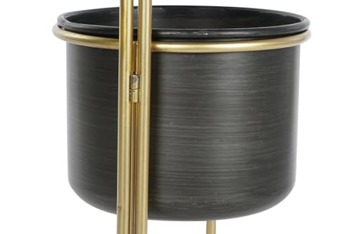 Macetero metal de haute qualité et jardinière dorée 80 cm