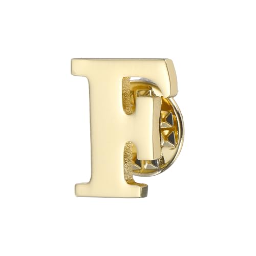 Image of PATIKIL Letter Lapel Pins, Initial Alphabet Collar Pins Letter Brooch Pins for Women Men Shirt Dress Suits