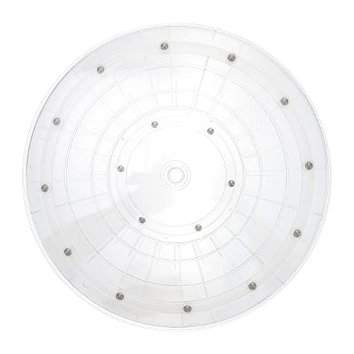 TOYZFRIENDY Base Giratoria Acrílica Transparente Rotación Antideslizante para Cocina y Expositor Multifuncional