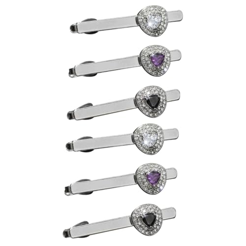 Clips de corbata para hombre pasadores elegantes para trajes de negocios GALPADA 6 piezas