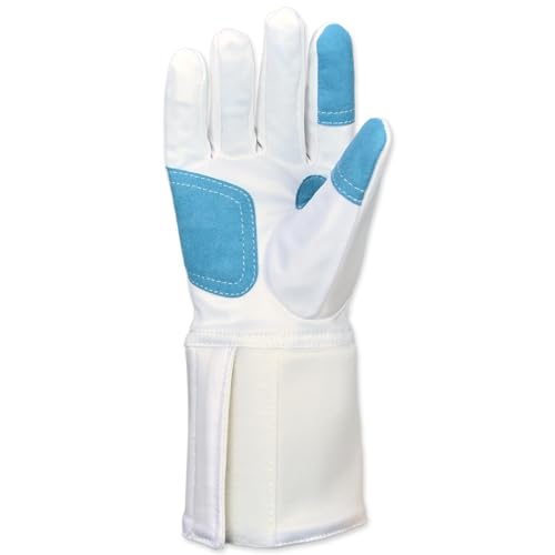 FEFOSAEP Fencing Gloves - Washable Anti-Skid Practice Fencing Glove - Junior Fencing Gloves for Epee Foil and Sabre (9.5, Right)