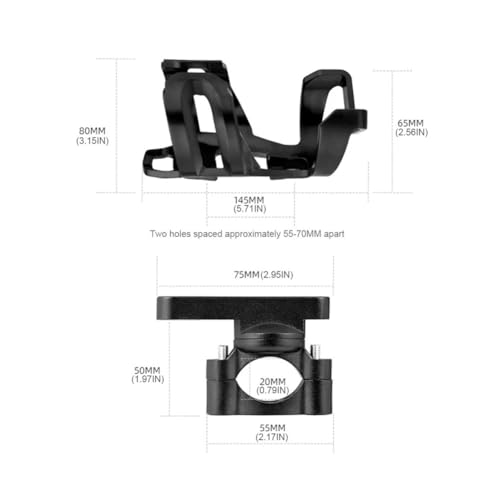 Porte-gobelet pour moto guidon et support de bouteille d'eau réglable