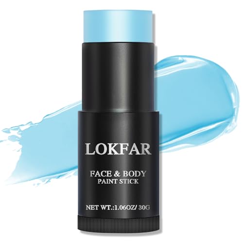LOKFAR Light Blue Face Body Paint Stick, Eye Black Stick