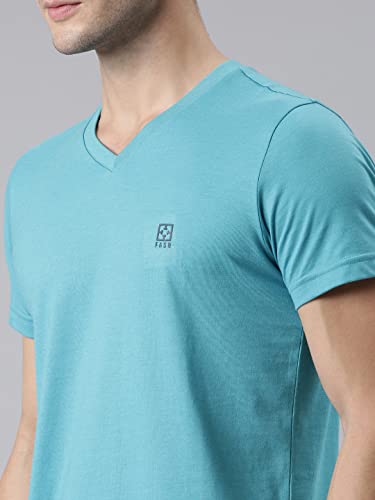 Image of F A S O Mens Organic Cotton V-Neck T-Shirt