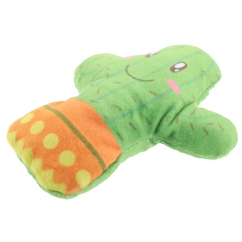 BESPORTBLE Jouet À Lherbe À Chat Amusant en Forme De Dessin Animé Jouet Interactif pour Chats Matériau en Peluche Favorise La Santé du Chat