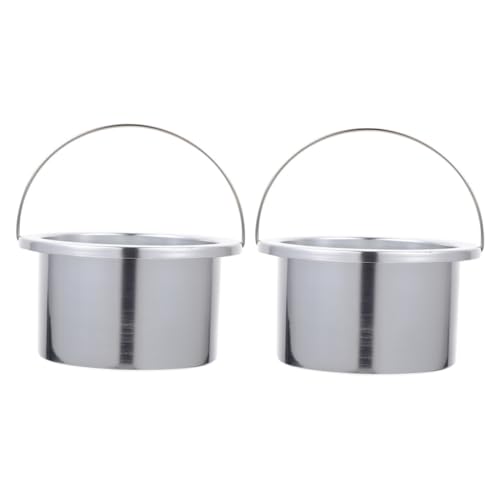 Recipiente para derretir cera ideal para máquina calentadora de aluminio 2 uds